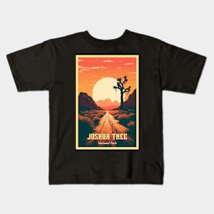 Joshua Tree National Park Travel Poster Kids T-Shirt